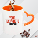 Personalized Heart Handle Mug