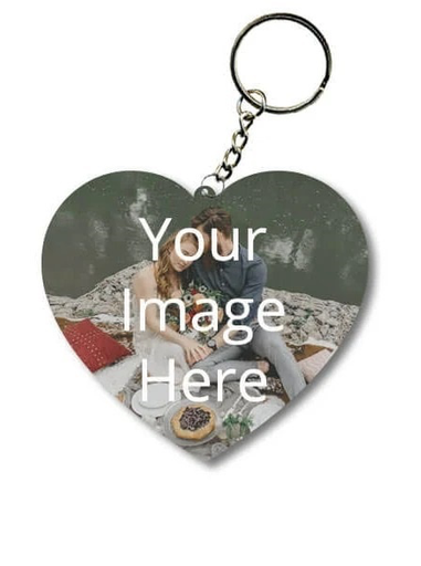 Personalized Heart-Shape Keychain
