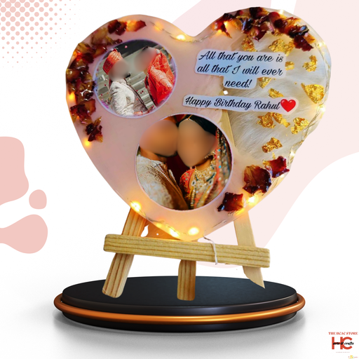 Personalized Resin Frame with Light